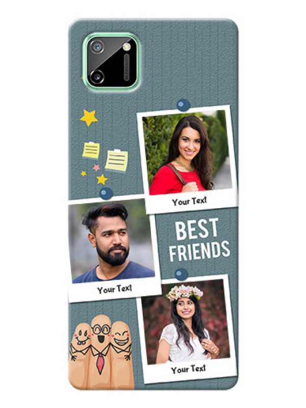 Custom Realme C11 Mobile Cases: Sticky Frames and Friendship Design