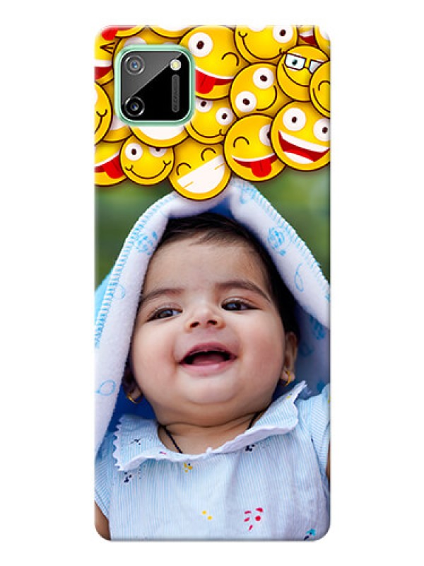 Custom Realme C11 Custom Phone Cases with Smiley Emoji Design