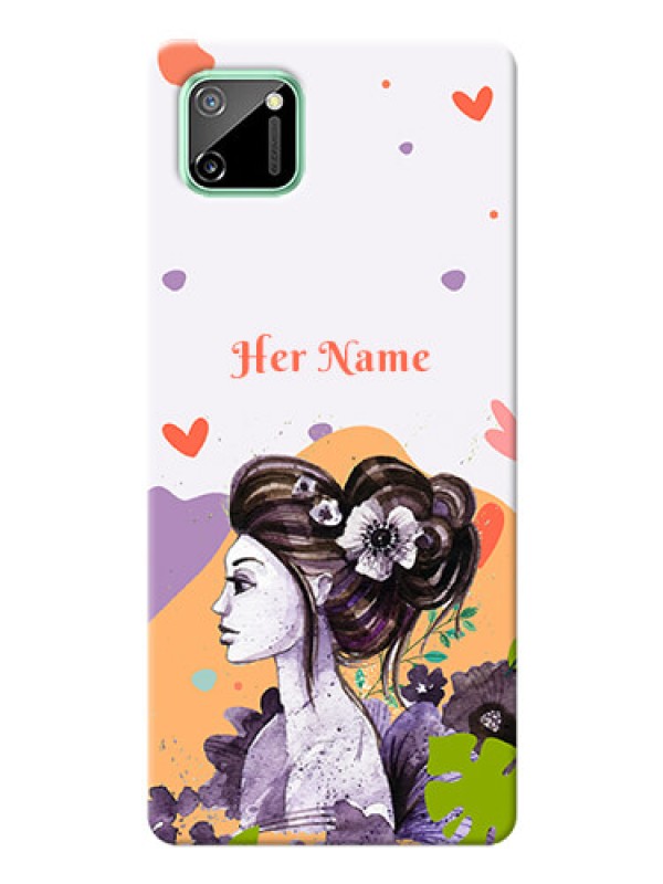 Custom Realme C11 Custom Mobile Case with Woman And Nature Design