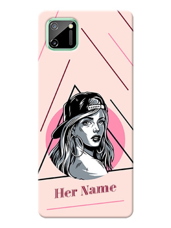 Custom Realme C11 Custom Phone Cases: Rockstar Girl Design