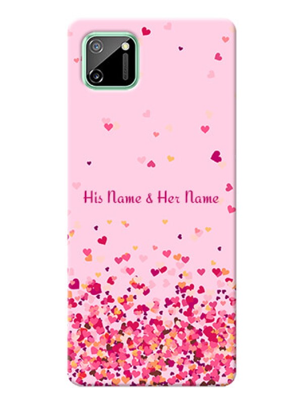 Custom Realme C11 Phone Back Covers: Floating Hearts Design