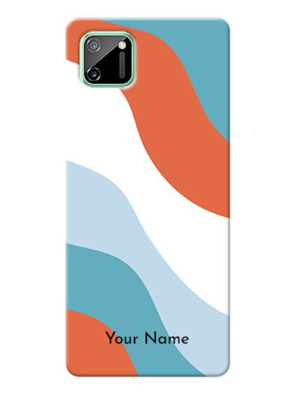 Custom Realme C11 Mobile Back Covers: coloured Waves Design