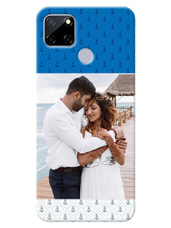 Custom Realme C12 Mobile Phone Covers: Blue Anchors Design