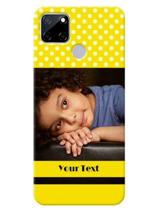 Custom Realme C12 Custom Mobile Covers: Bright Yellow Case Design