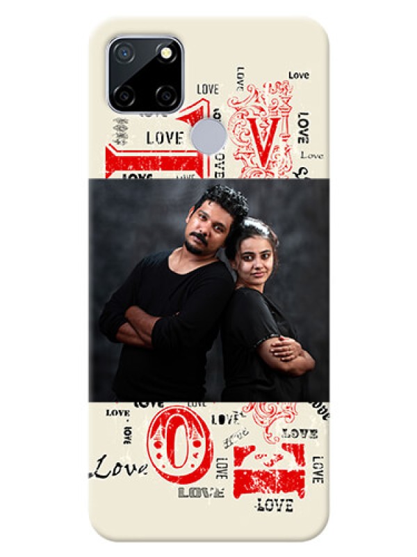 Custom Realme C12 mobile cases online: Trendy Love Design Case