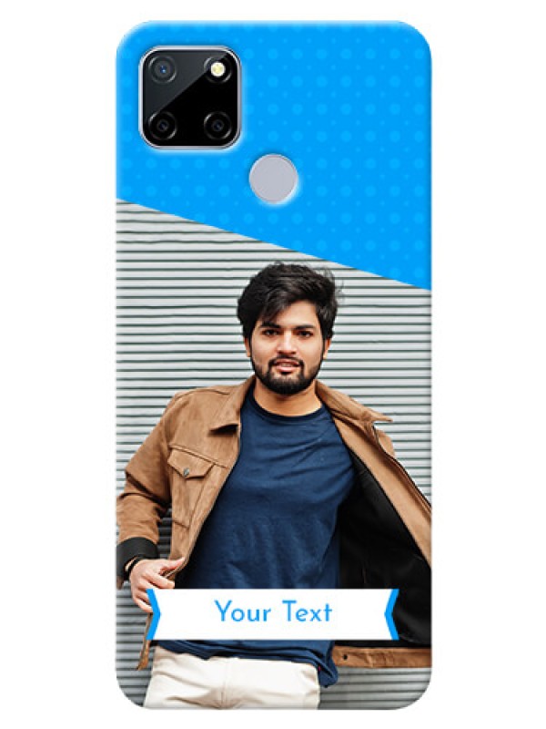 Custom Realme C12 Personalized Mobile Covers: Simple Blue Color Design