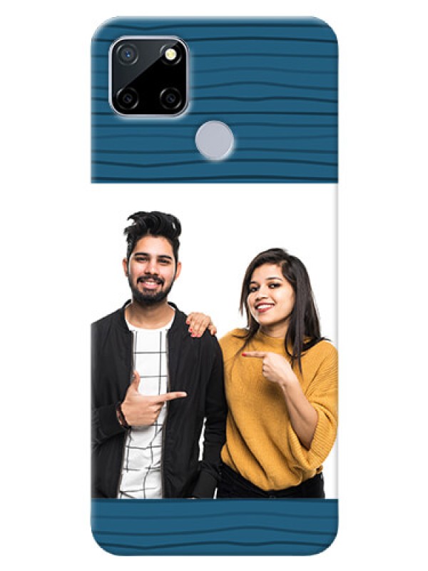 Custom Realme C12 Custom Phone Cases: Blue Pattern Cover Design