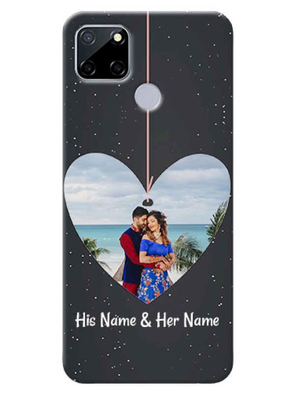 Custom Realme C12 custom phone cases: Hanging Heart Design