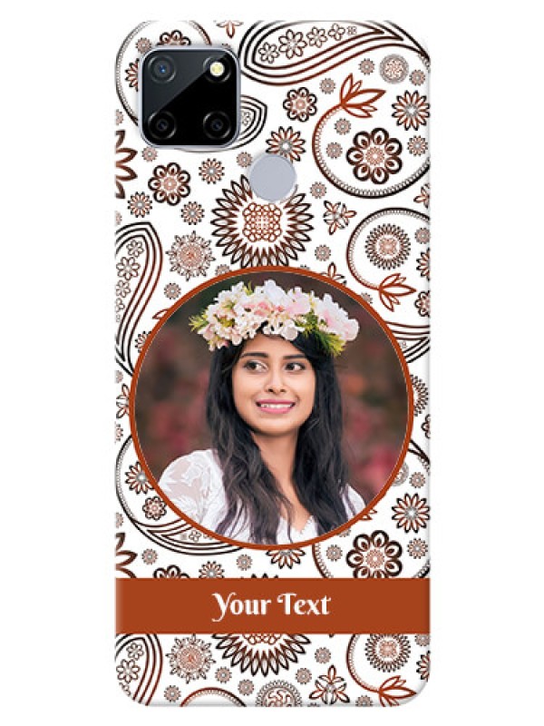Custom Realme C12 phone cases online: Abstract Floral Design 