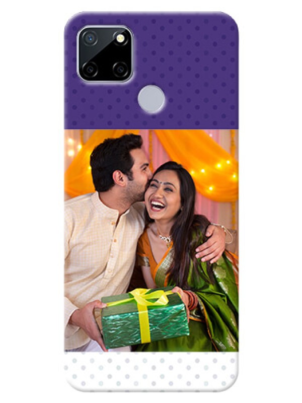 Custom Realme C12 mobile phone cases: Violet Pattern Design
