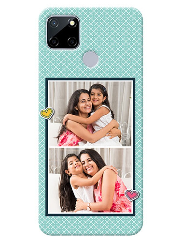 Custom Realme C12 Custom Phone Cases: 2 Image Holder with Pattern Design