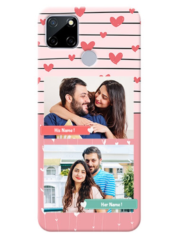 Custom Realme C12 custom mobile covers: Photo with Heart Design