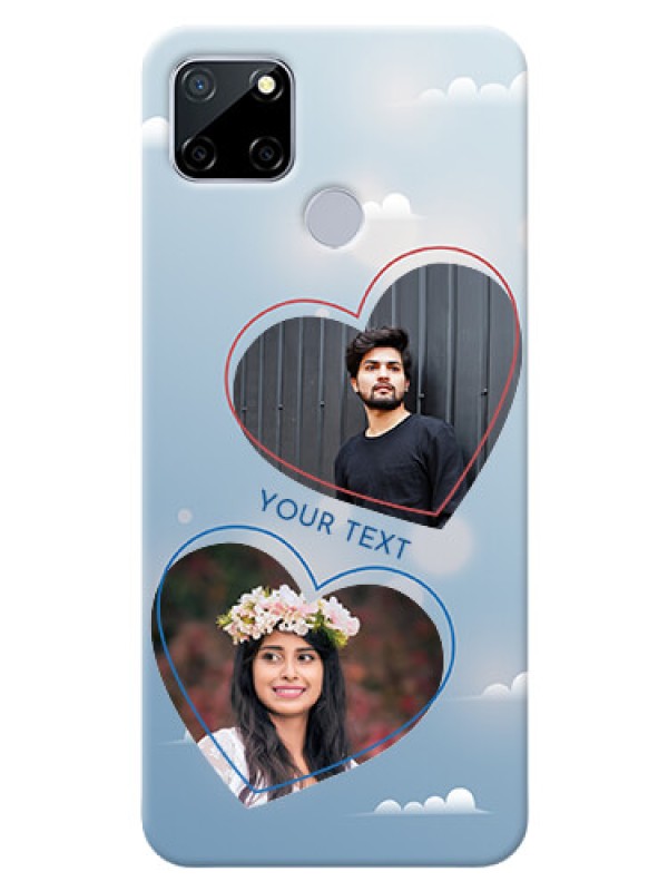 Custom Realme C12 Phone Cases: Blue Color Couple Design 