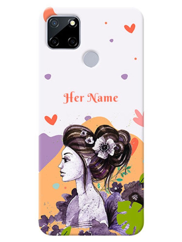 Custom Realme C12 Custom Mobile Case with Woman And Nature Design