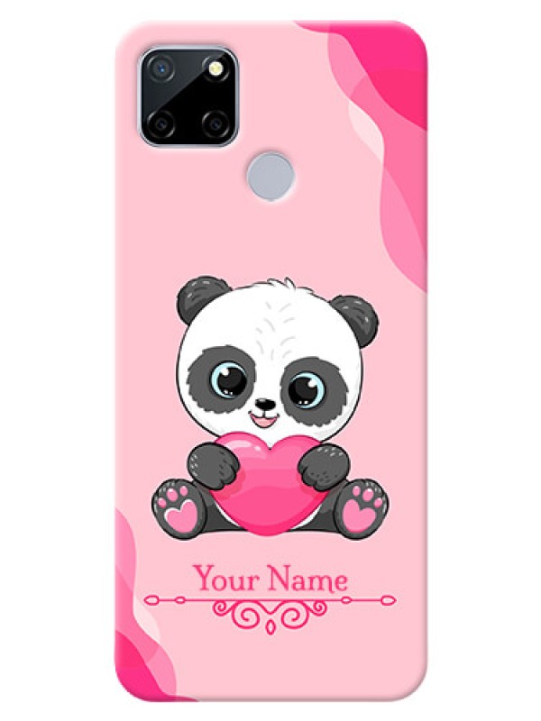 Custom Realme C12 Mobile Back Covers: Cute Panda Design