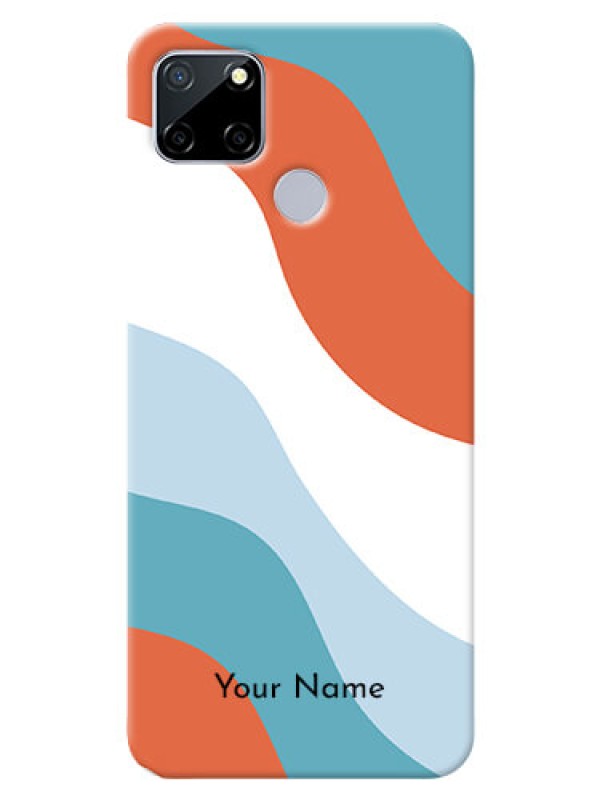 Custom Realme C12 Mobile Back Covers: coloured Waves Design