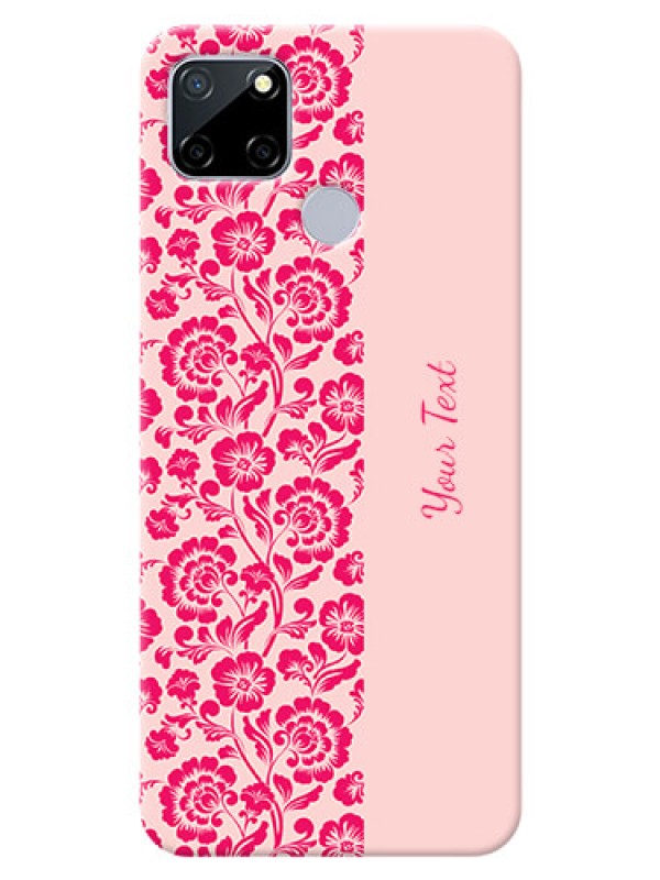 Custom Realme C12 Phone Back Covers: Attractive Floral Pattern Design