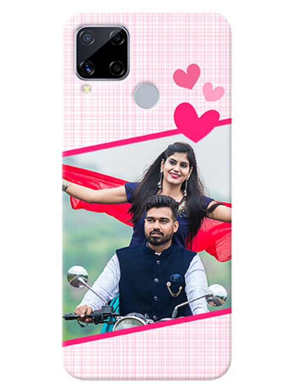 Custom Realme C15 Personalised Phone Cases: Love Shape Heart Design