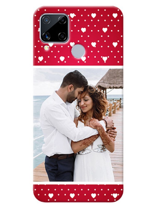 Custom Realme C15 custom back covers: Hearts Mobile Case Design