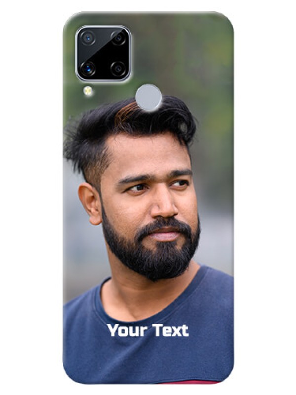 Custom Realme C15 Mobile Cover: Photo with Text