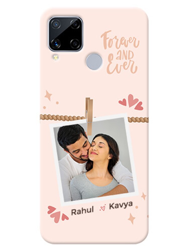 Custom Realme C15 Phone Back Covers: Forever and ever love Design