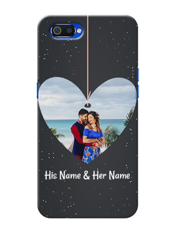 Custom Realme C2 custom phone cases: Hanging Heart Design
