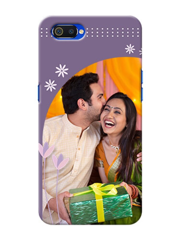 Custom Realme C2 Phone covers for girls: lavender flowers design 