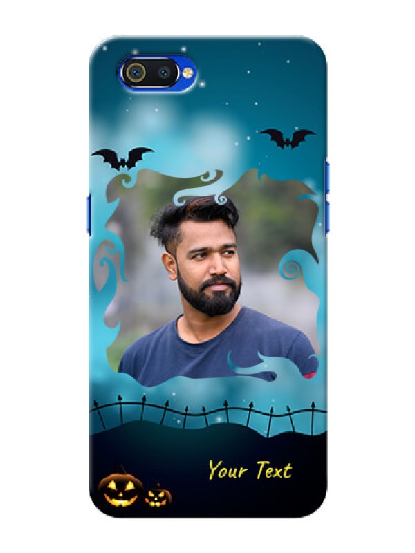 Custom Realme C2 Personalised Phone Cases: Halloween frame design