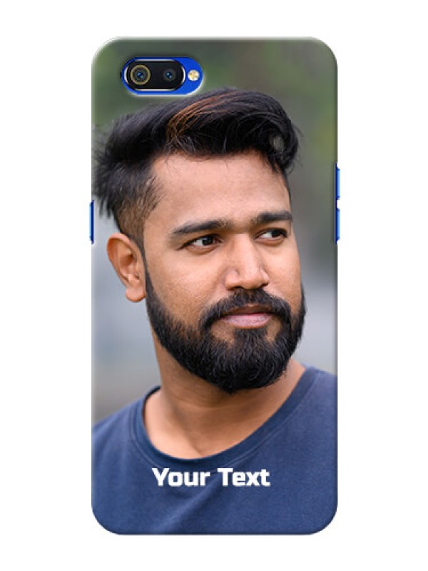 Custom Realme C2 Mobile Cover: Photo with Text