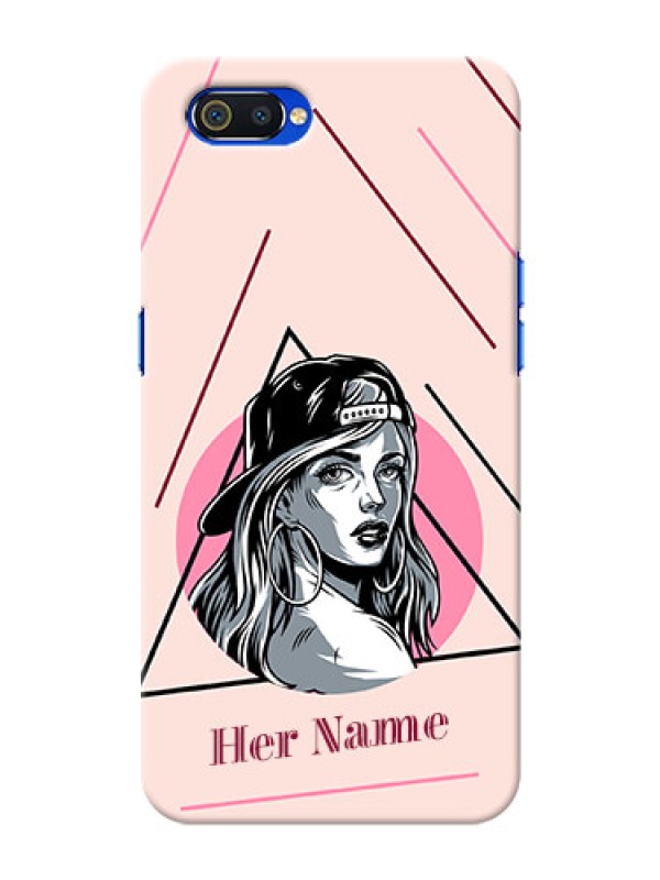 Custom Realme C2 Custom Phone Cases: Rockstar Girl Design