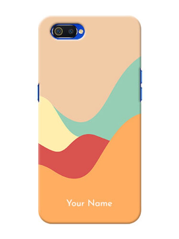 Custom Realme C2 Custom Mobile Case with Ocean Waves Multi-colour Design
