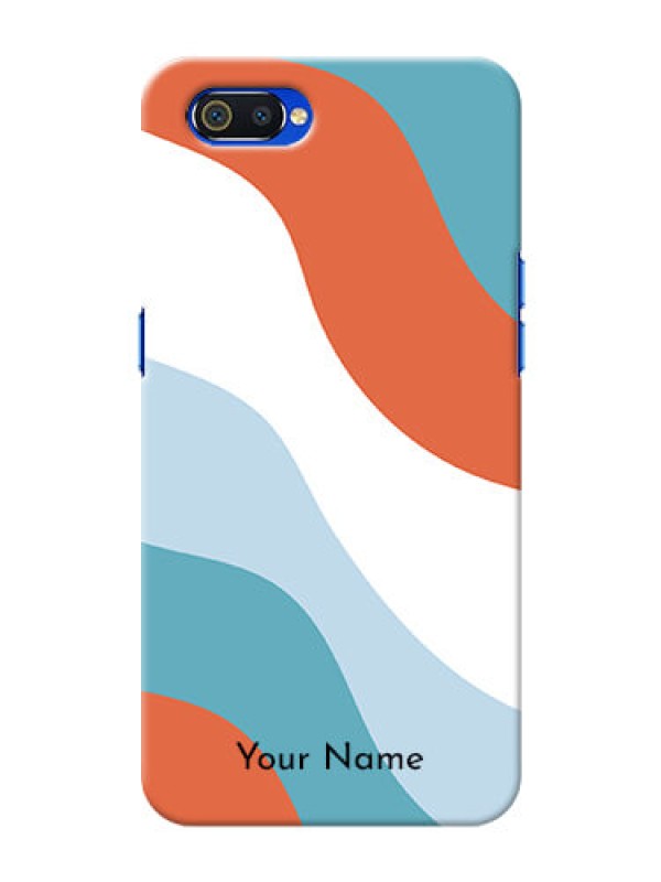 Custom Realme C2 Mobile Back Covers: coloured Waves Design