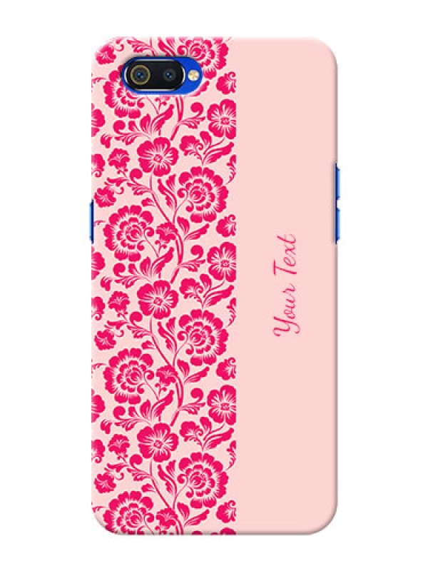Custom Realme C2 Phone Back Covers: Attractive Floral Pattern Design