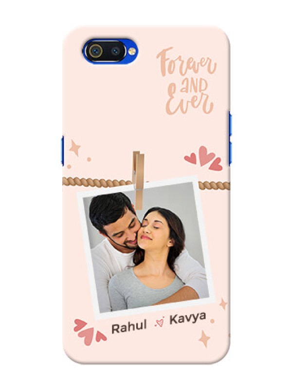 Custom Realme C2 Phone Back Covers: Forever and ever love Design