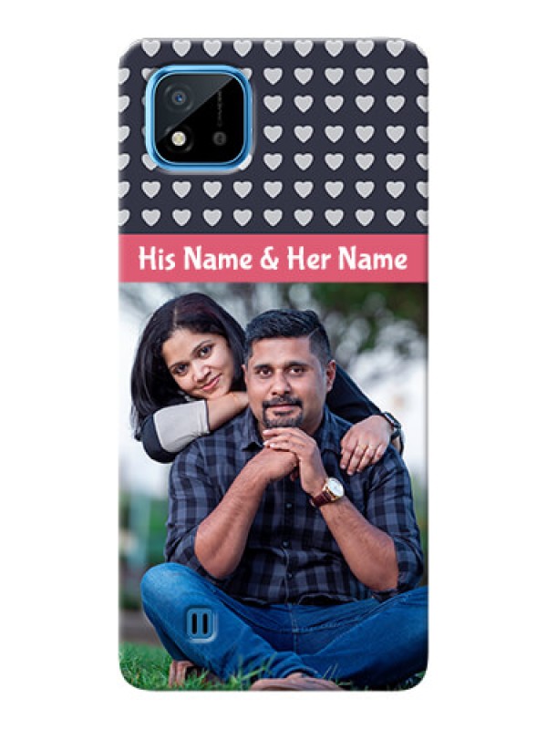 Custom Realme C20 Custom Mobile Case with Love Symbols Design