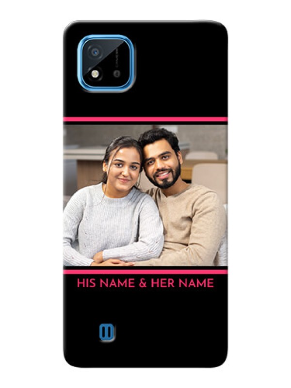 Custom Realme C20 Mobile Covers With Add Text Design