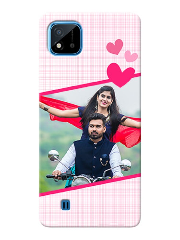 Custom Realme C20 Personalised Phone Cases: Love Shape Heart Design