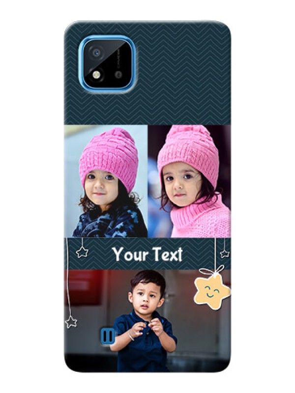 Custom Realme C20 Mobile Back Covers Online: Hanging Stars Design
