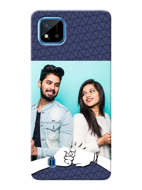 Custom Realme C20 Mobile Covers Online with Best Friends Design  