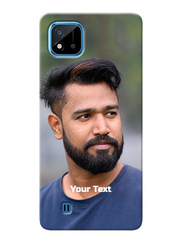 Custom Realme C20 Mobile Cover: Photo with Text