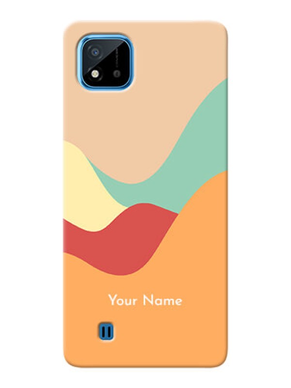 Custom Realme C20 Custom Mobile Case with Ocean Waves Multi-colour Design