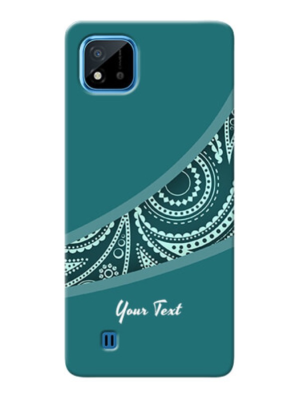 Custom Realme C20 Custom Phone Covers: semi visible floral Design