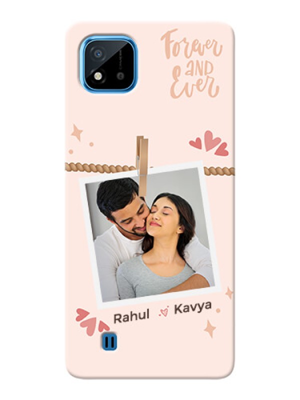 Custom Realme C20 Phone Back Covers: Forever and ever love Design
