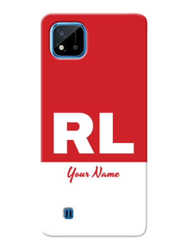 Custom Realme C20 Custom Phone Cases: dual tone custom text Design