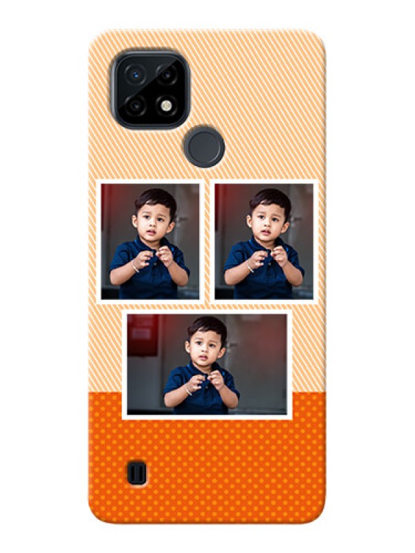 Custom Realme C21 Mobile Back Covers: Bulk Photos Upload Design