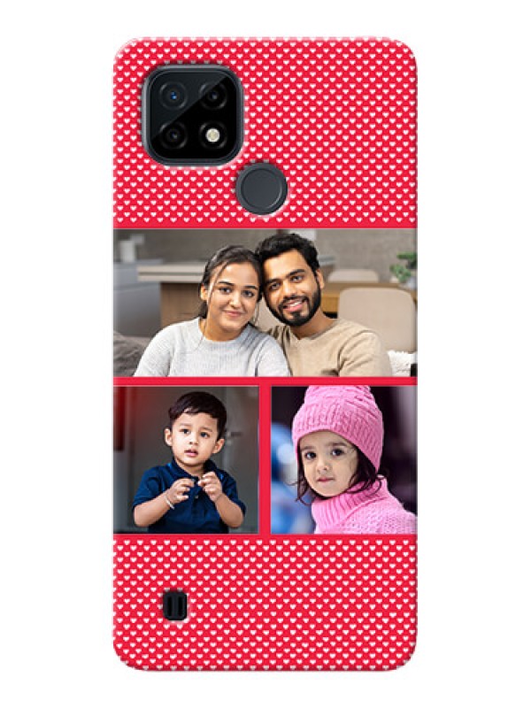 Custom Realme C21 mobile back covers online: Bulk Pic Upload Design