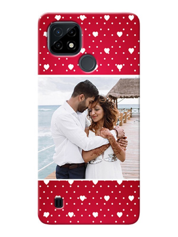 Custom Realme C21 custom back covers: Hearts Mobile Case Design