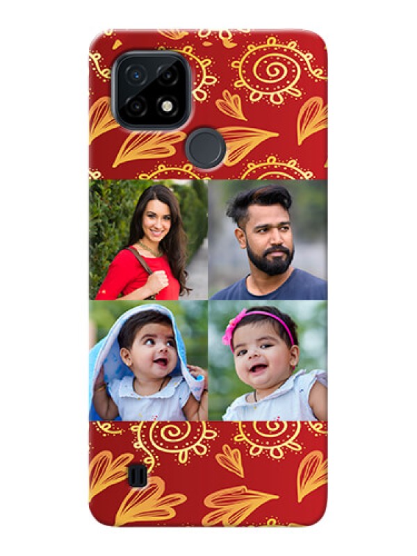 Custom Realme C21 Mobile Phone Cases: 4 Image Traditional Design