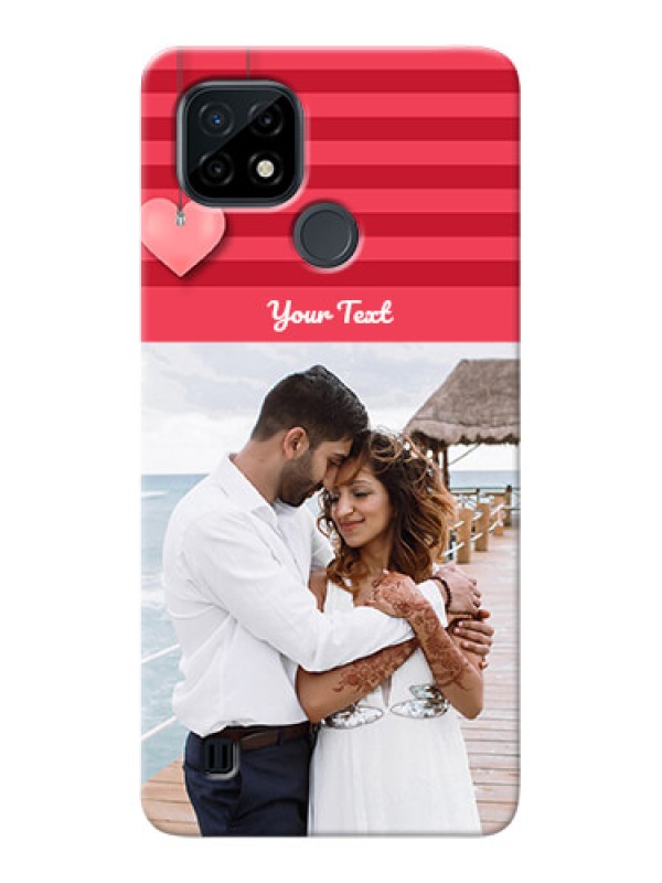 Custom Realme C21 Mobile Back Covers: Valentines Day Design