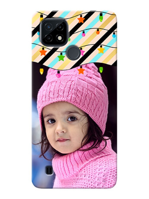 Custom Realme C21 Personalized Mobile Covers: Lights Hanging Design